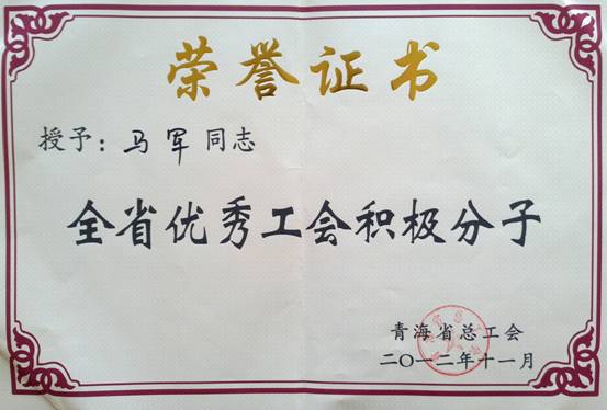 省物產(chǎn)集團工會優(yōu)秀個人、模范集體榮獲省總工會表彰